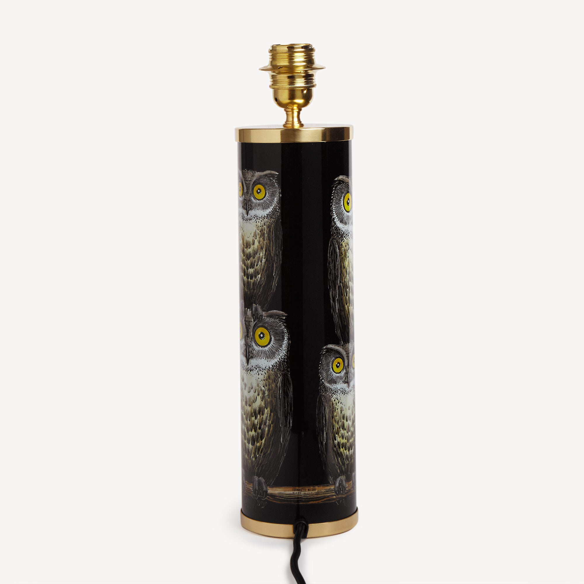 atelier-fornasetti-civette-lampenfu-metall-eule-zylinder image 3