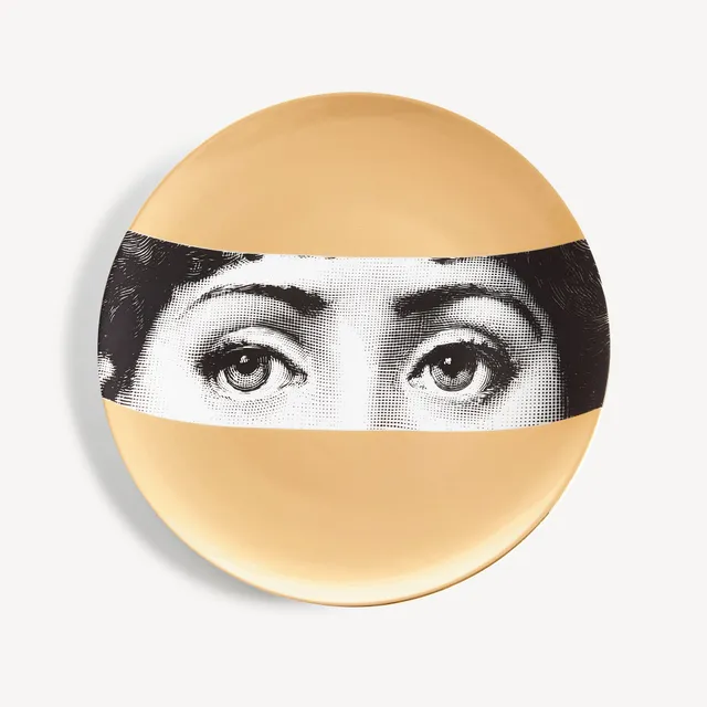 atelier-fornasetti-tema-e-variazioni-wandteller-n-32-porzellan-gold image 1