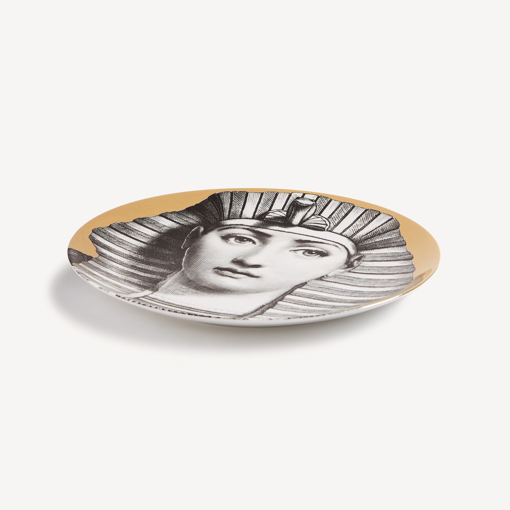 atelier-fornasetti-tema-e-variazioni-n-221-wandteller-porzellan-gold image 2