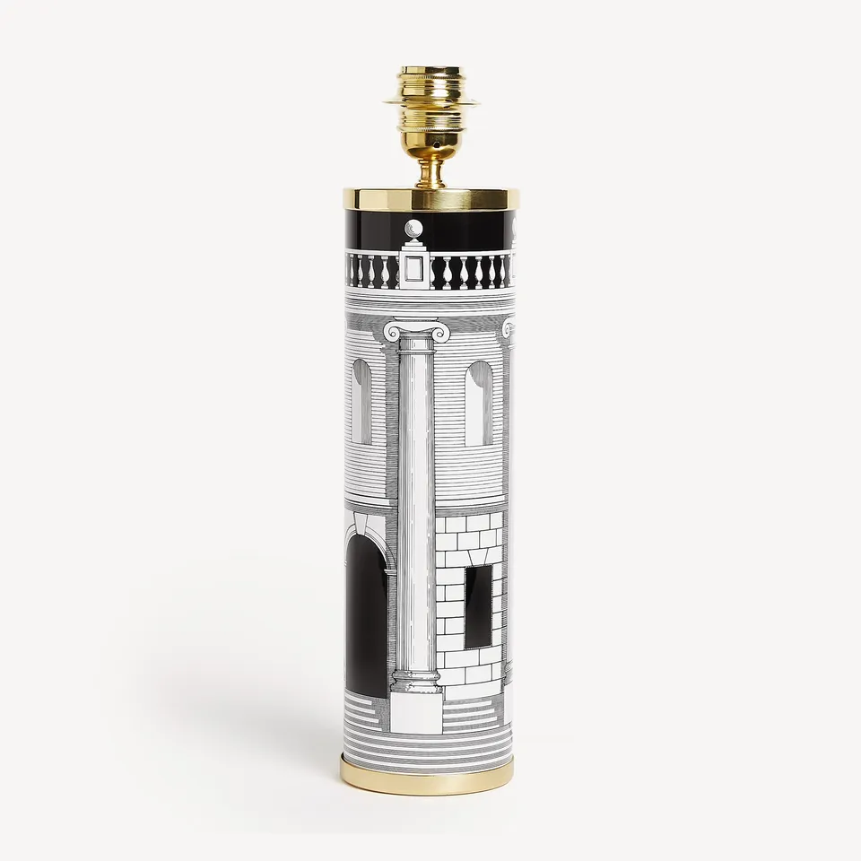 fornasetti-casa-con-colonne-lampenfu-zylinder-metall image 1