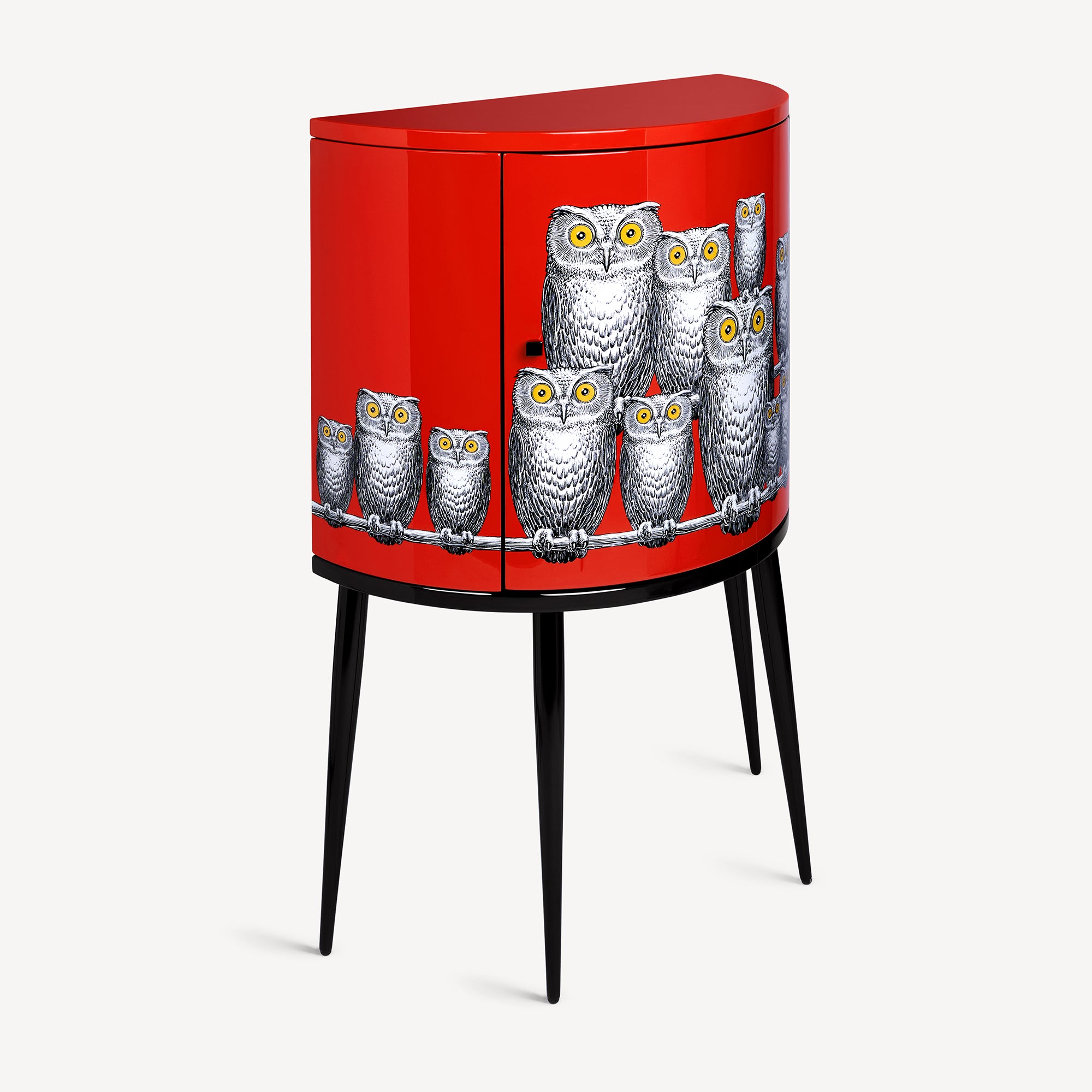 fornasetti-civette-konsole-eulen-dunkelrot-nummeriert image 2