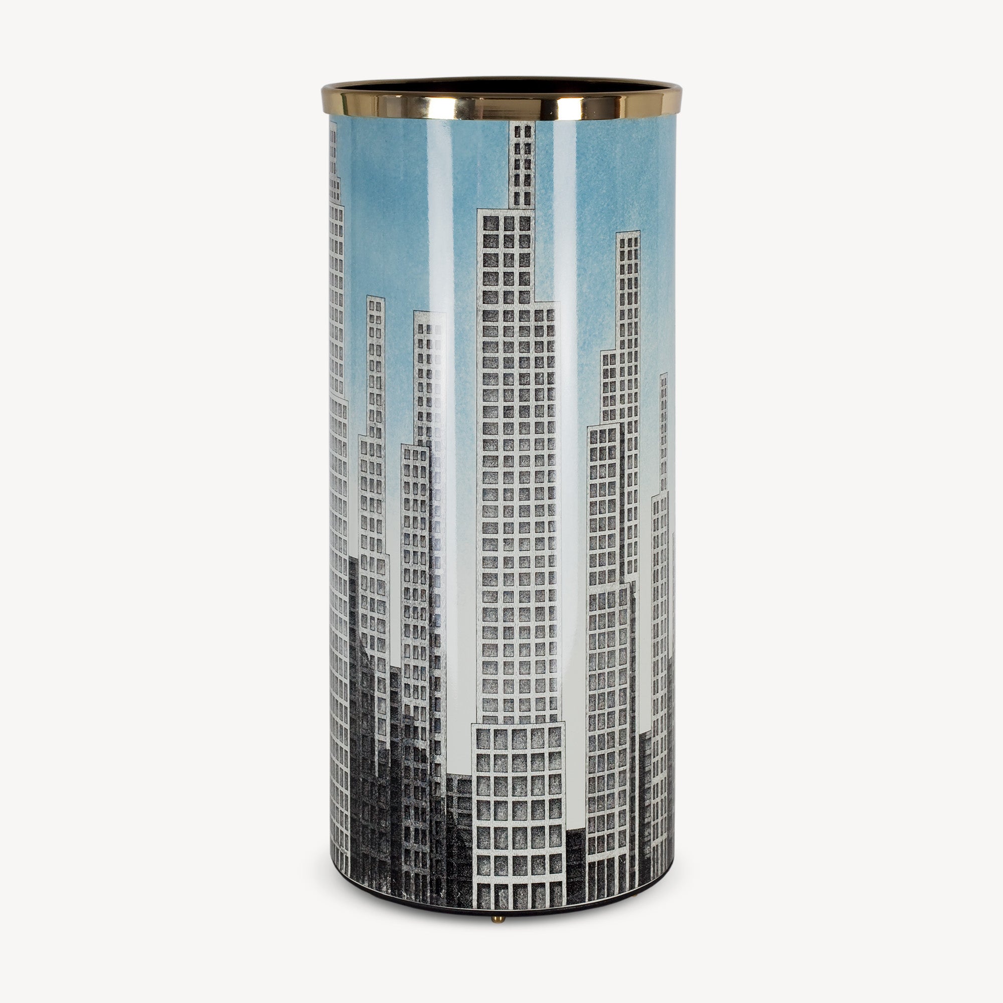 atelier-fornasetti-grattacieli-schirmst-nder-metall-messing-skyline image 1
