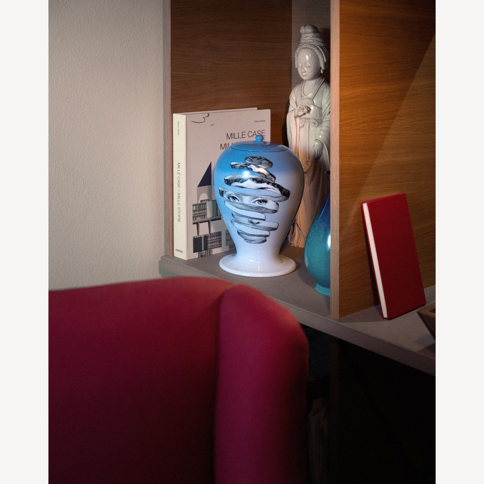 atelier-fornasetti-vase-melafisico-keramikvase-handbemalt image 5