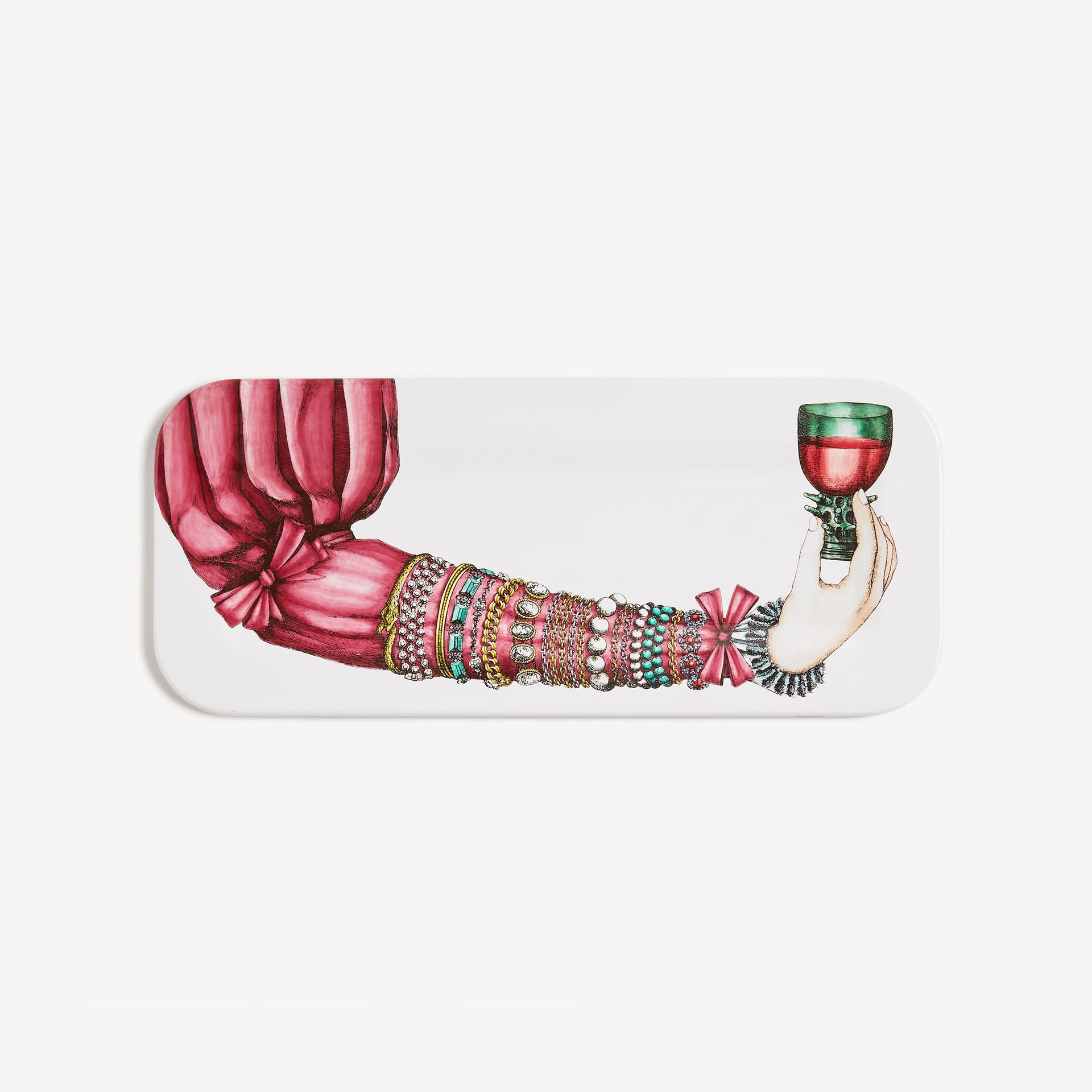 fornasetti-braccio-ingioiellato-tablett-lackiert image 1