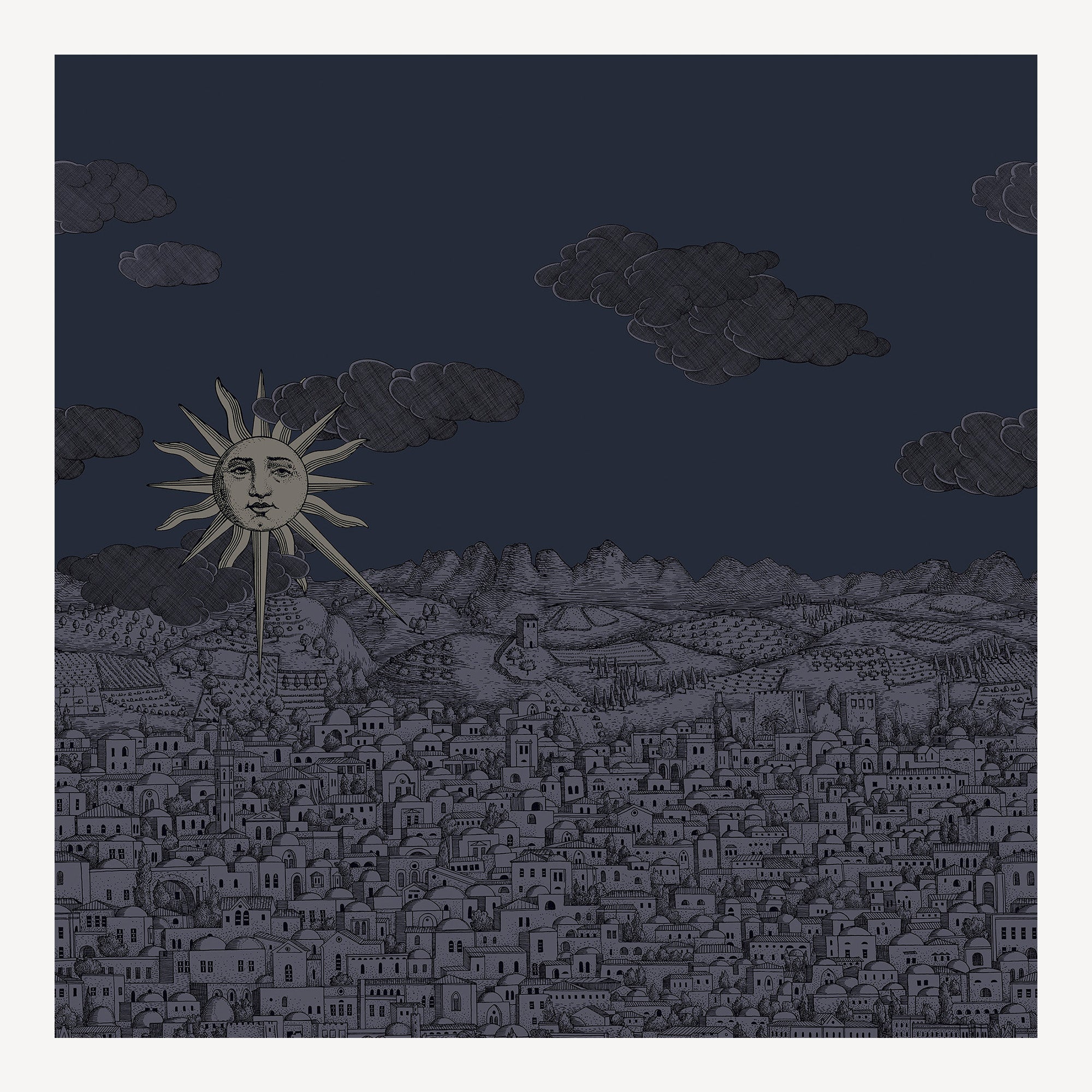 atelier-fornasetti-vista-mediterranea-tapete-blau-140cm-x-3-5m image 1