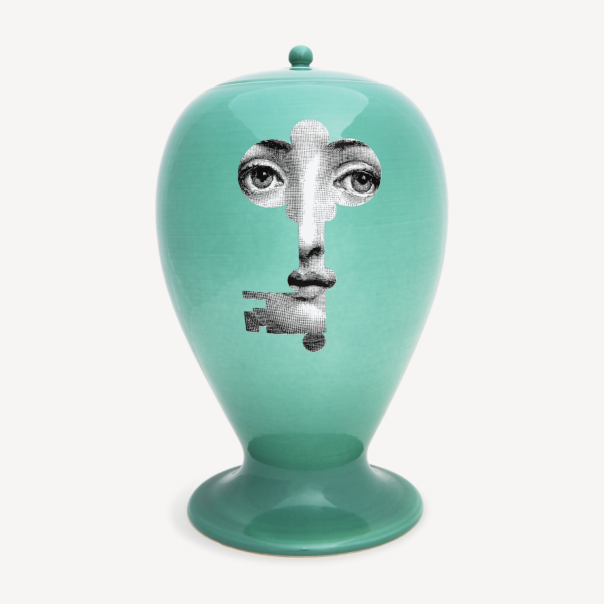 fornasetti-chiave-serratura-vase-porzellan-gr-n-gesicht image 3
