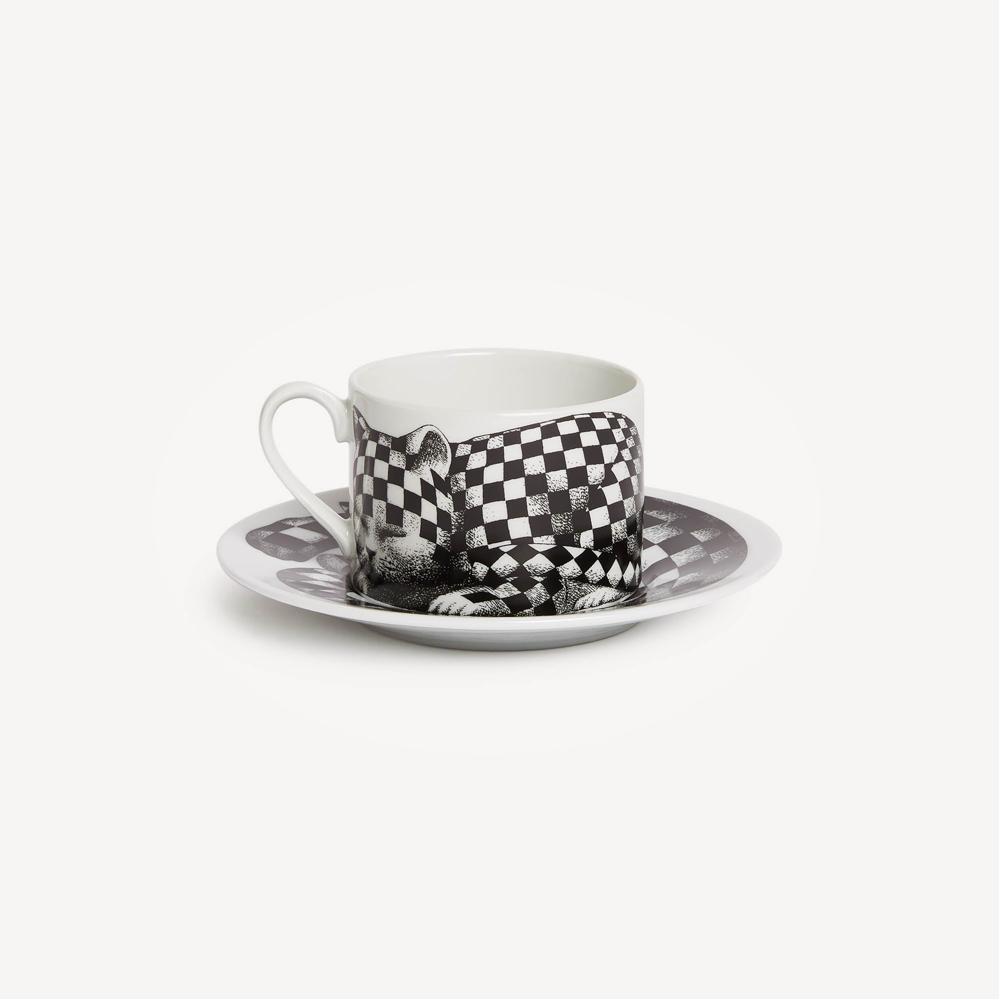 fornasetti-high-fidelity-quadretato-teetasse-katze-porzellan image 1