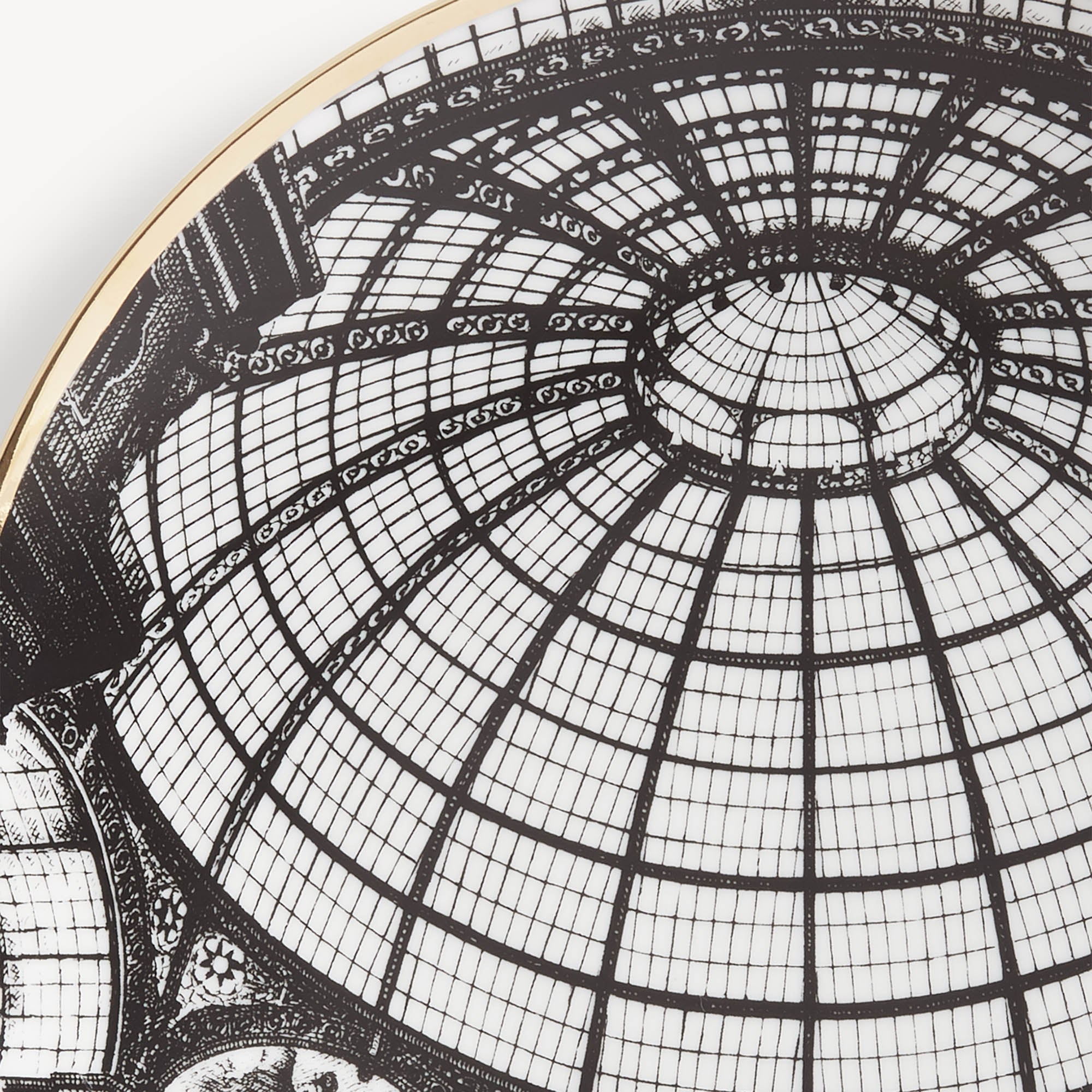 fornasetti-cupola-galleria-di-milano-teller-gold-porzellan image 4