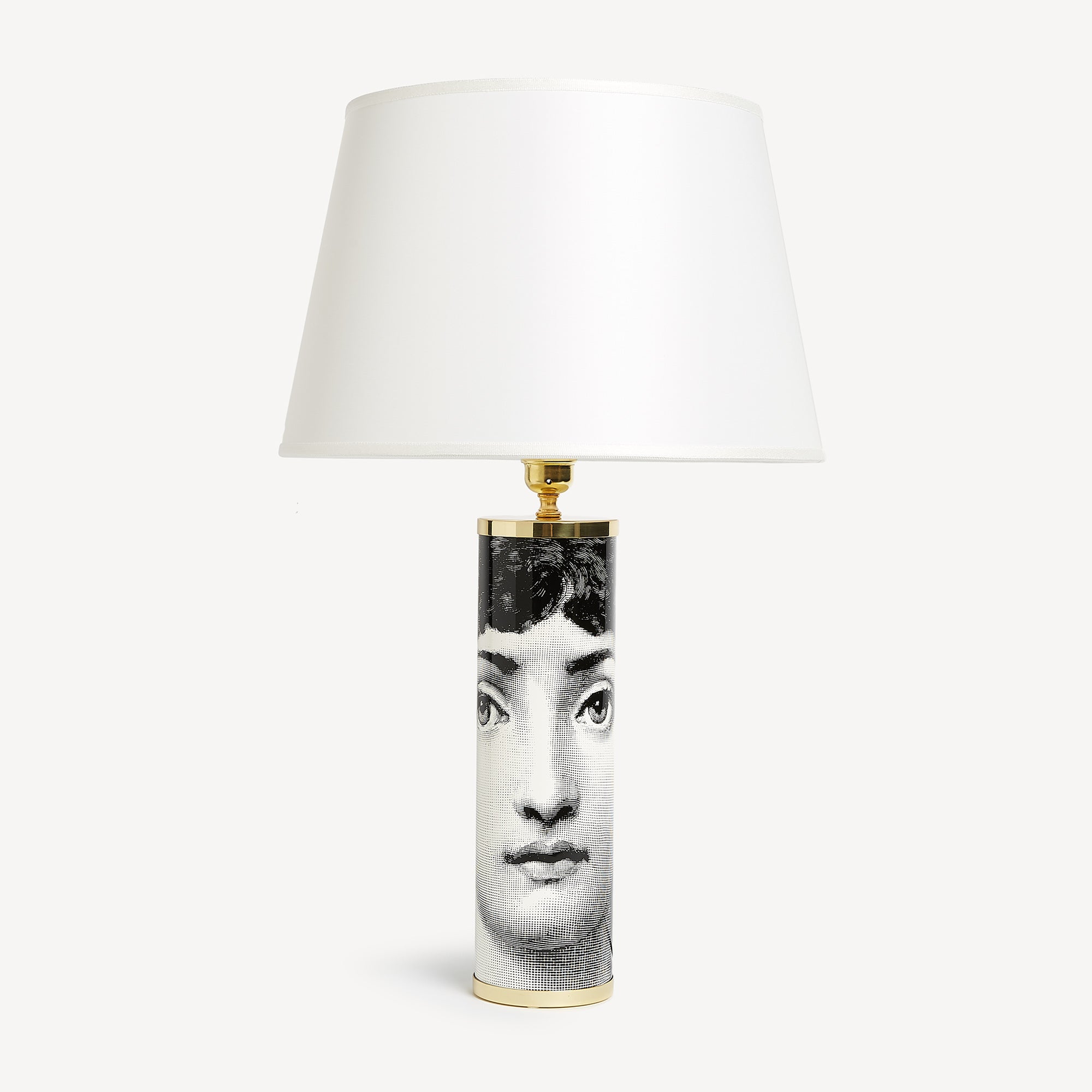 fornasetti-viso-lampenfu-zylindrisch-metall-gesicht image 2
