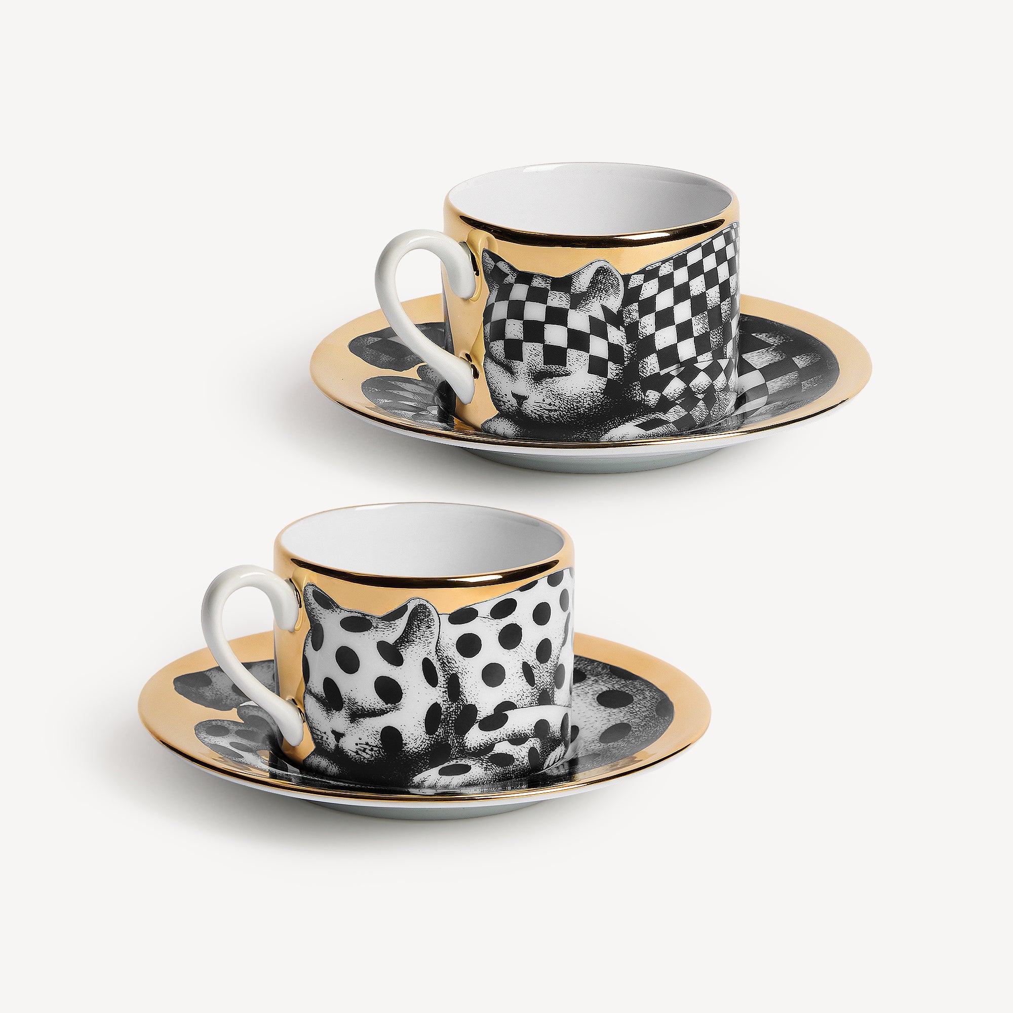 atelier-fornasetti-high-fidelity-teetassen-2er-set-katze-2 image 1