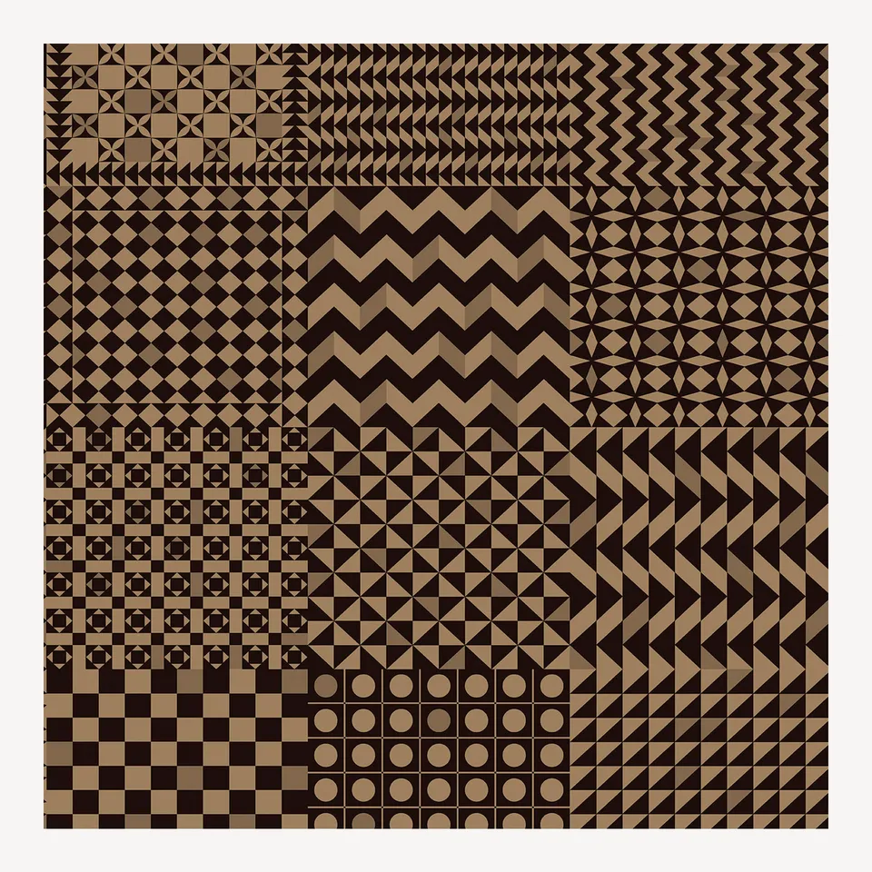 atelier-fornasetti-geometrico-tapete-schwarz-weiss-10m image 1