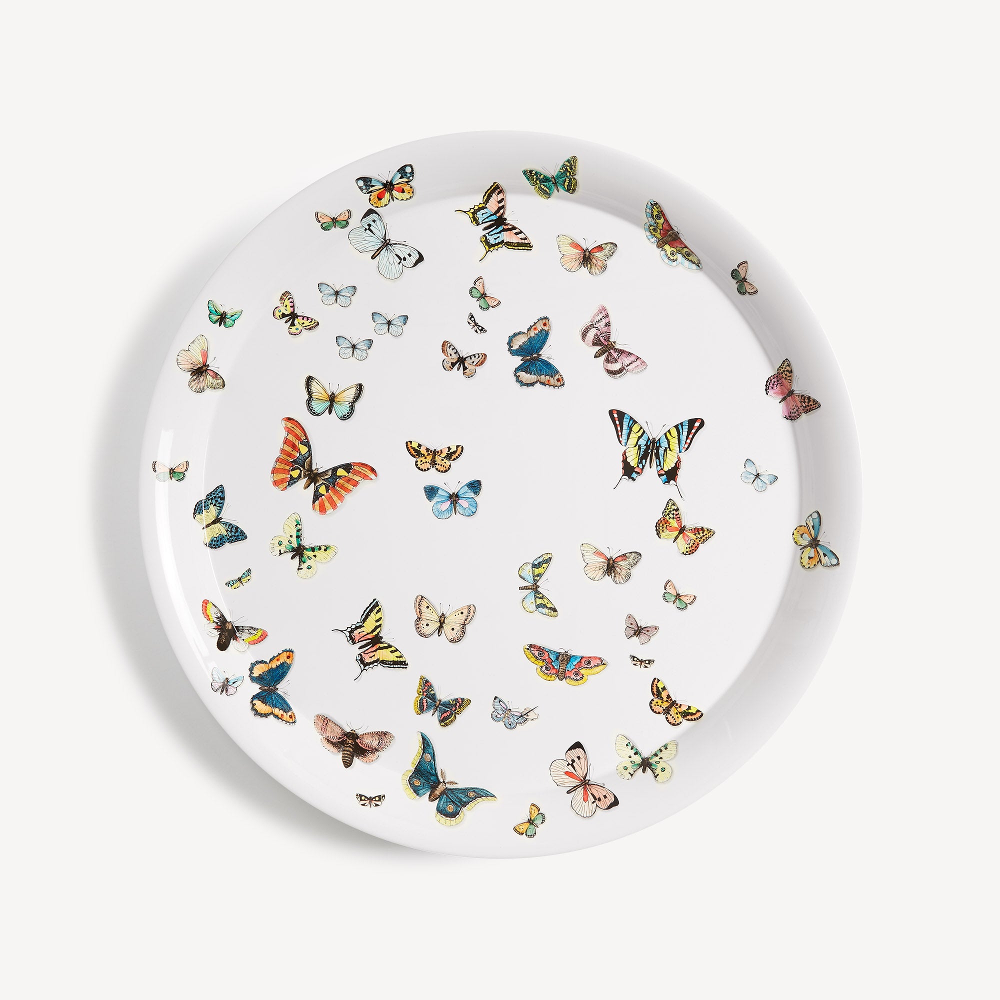 atelier-fornasetti-farfalle-tablett-rund-schmetterlinge-lackiert image 1