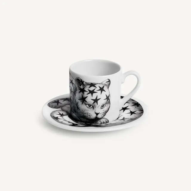 fornasetti-high-fidelity-quadrettato-kaffeetasse-katze-kariert image 1