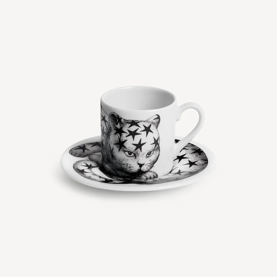 fornasetti-high-fidelity-quadrettato-kaffeetasse-katze-kariert image 1