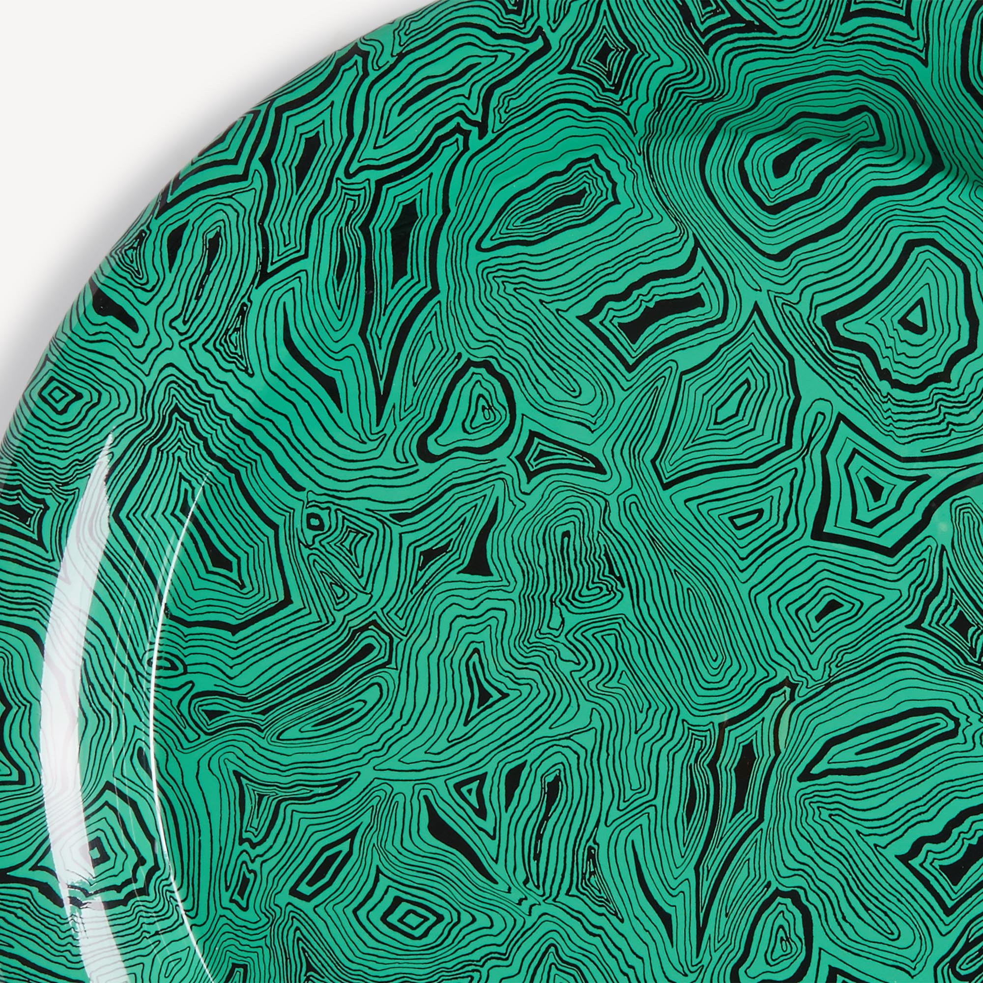 fornasetti-malachite-tablett-rund-gr-n-marmor-optik image 4