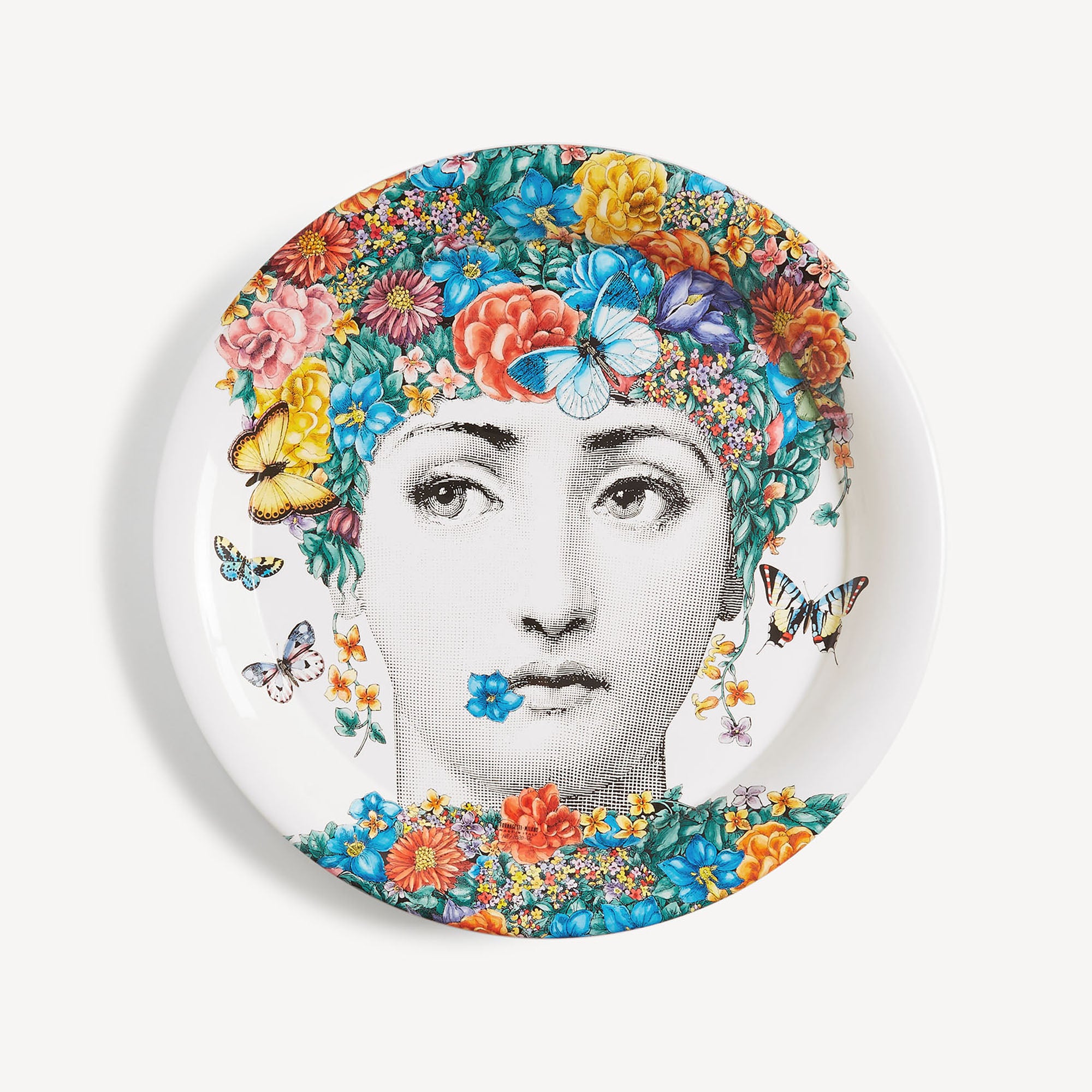 fornasetti-fior-di-lina-tablett-rund-lina-gesicht image 1