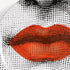 atelier-fornasetti-bocca-tablett-rund-mundmotiv image 4