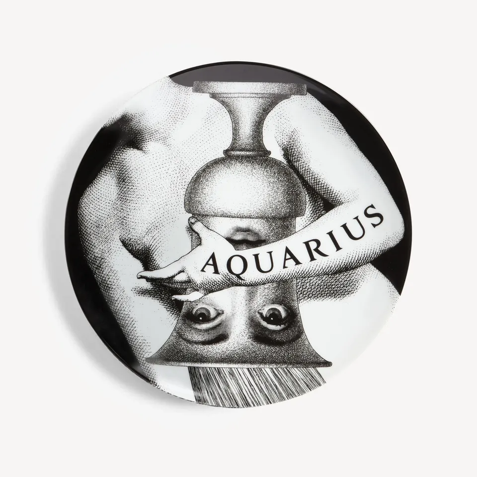 fornasetti-zodiaco-aquarius-n-358-wandteller-wassermann image 1