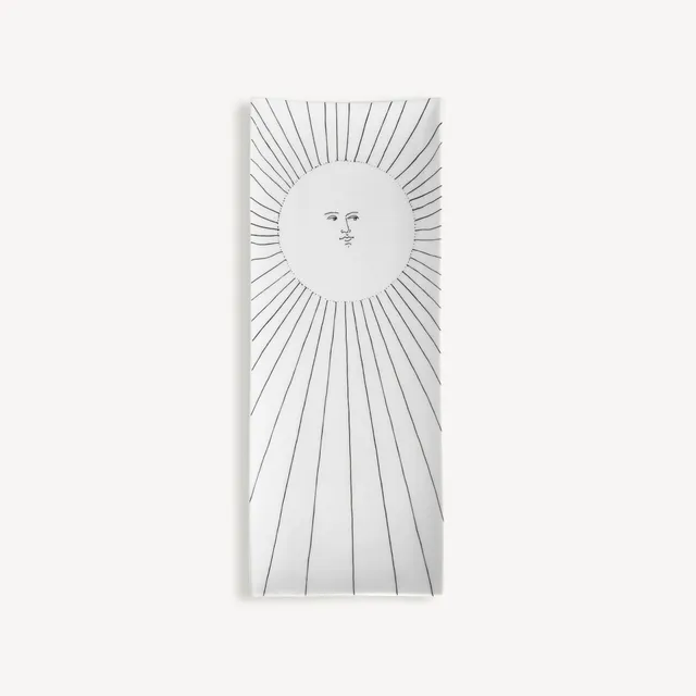 fornasetti-solitario-tablett-porzellan-rechteckig-sonne image 1
