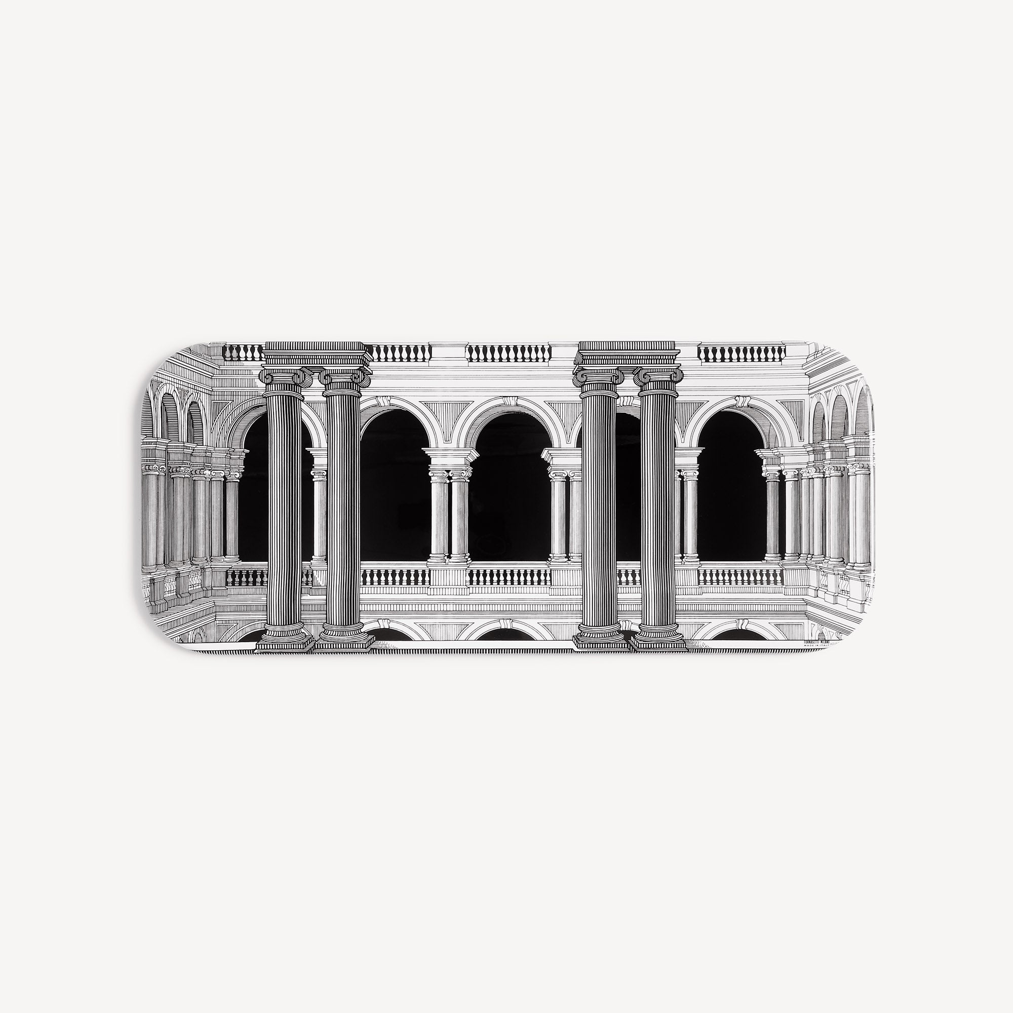 atelier-fornasetti-brera-tablett-handdekoriert-mit-gestell image 1
