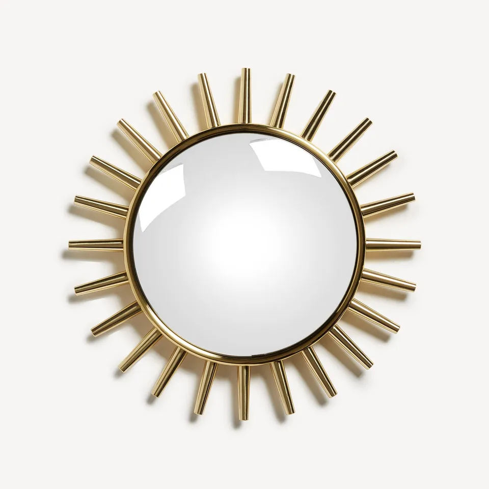 fornasetti-raggiera-spiegel-messing-konvex-rund image 1