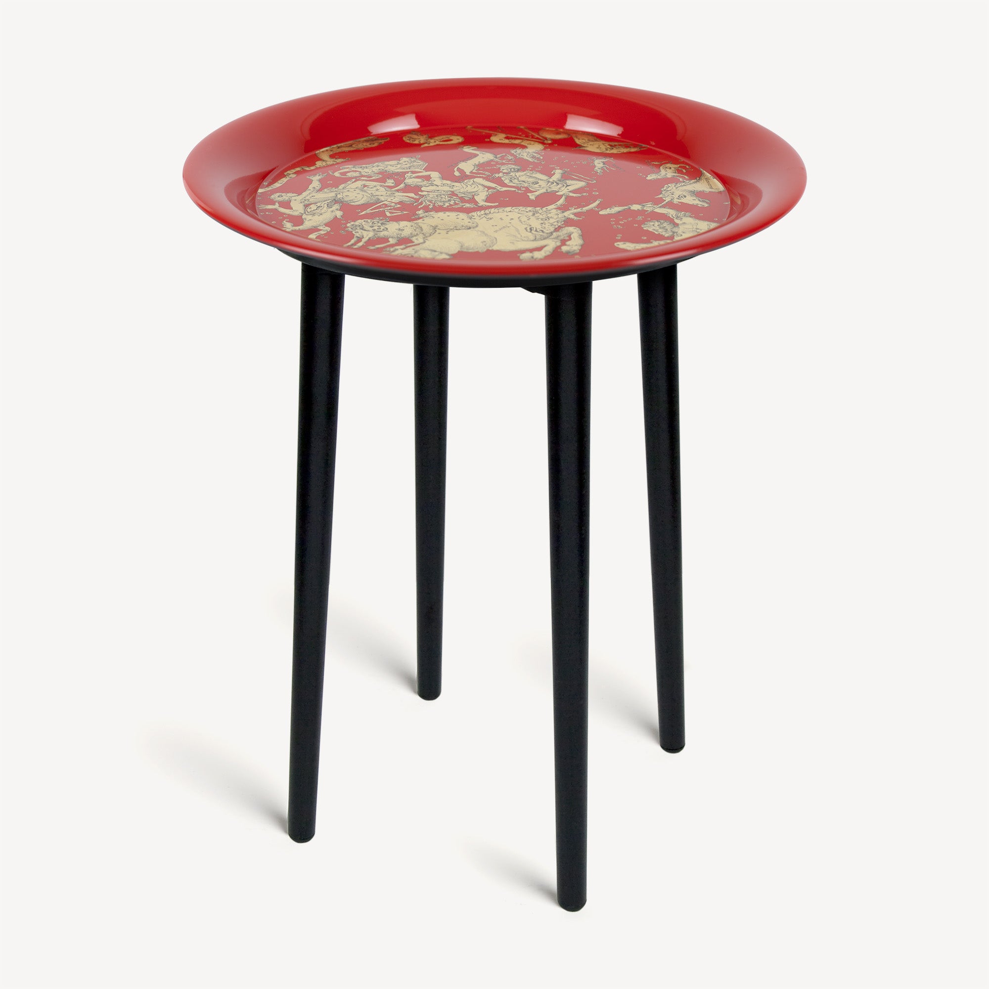 fornasetti-emisfero-tablett-rund-metall-tierkreis image 2