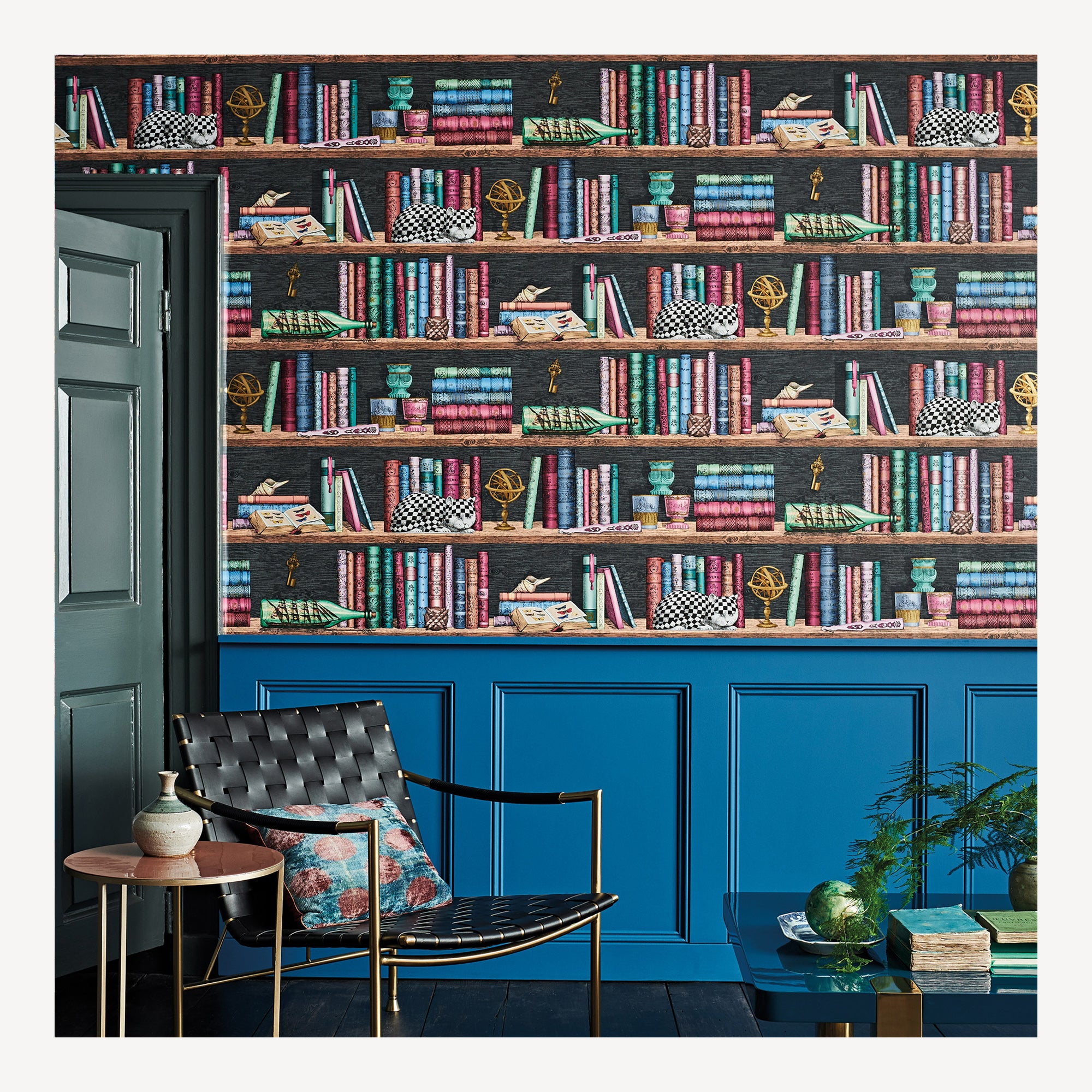 atelier-fornasetti-libreria-tapete-10m-bibliothek image 3