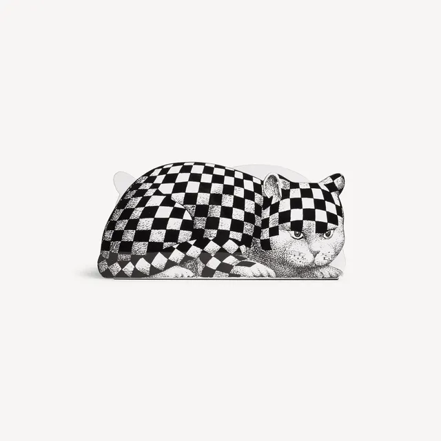 fornasetti-high-fidelity-zeitschriftenst-nder-katzen-metall image 1
