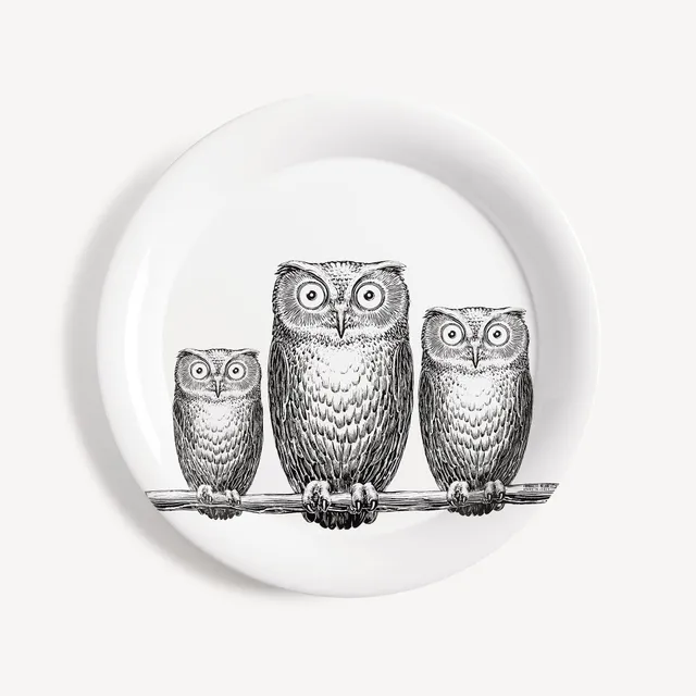 fornasetti-civette-tablett-rund-eulen image 1