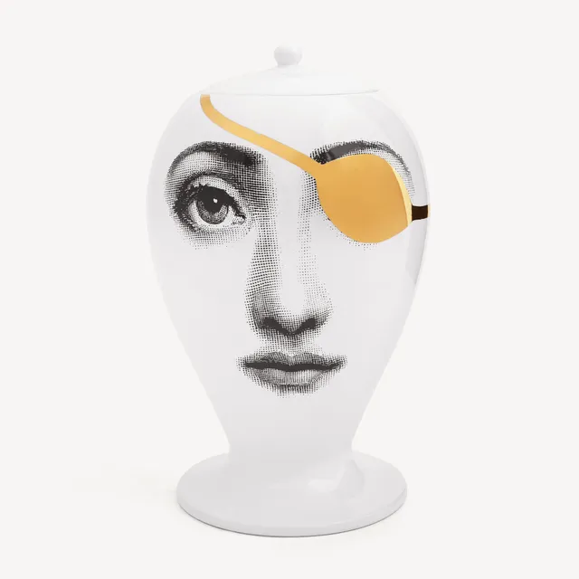 atelier-fornasetti-vase-pirata-keramikvase-handbemalt image 1
