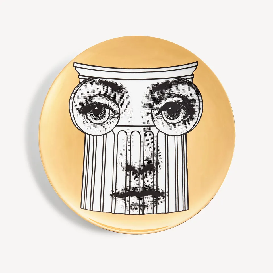 fornasetti-tema-e-variazioni-wandteller-n-278-lina-gold image 1