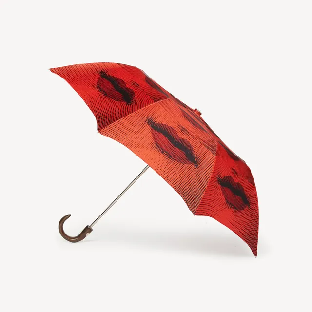 fornasetti-bocche-regenschirm-faltbar-holzgriff-mund image 1