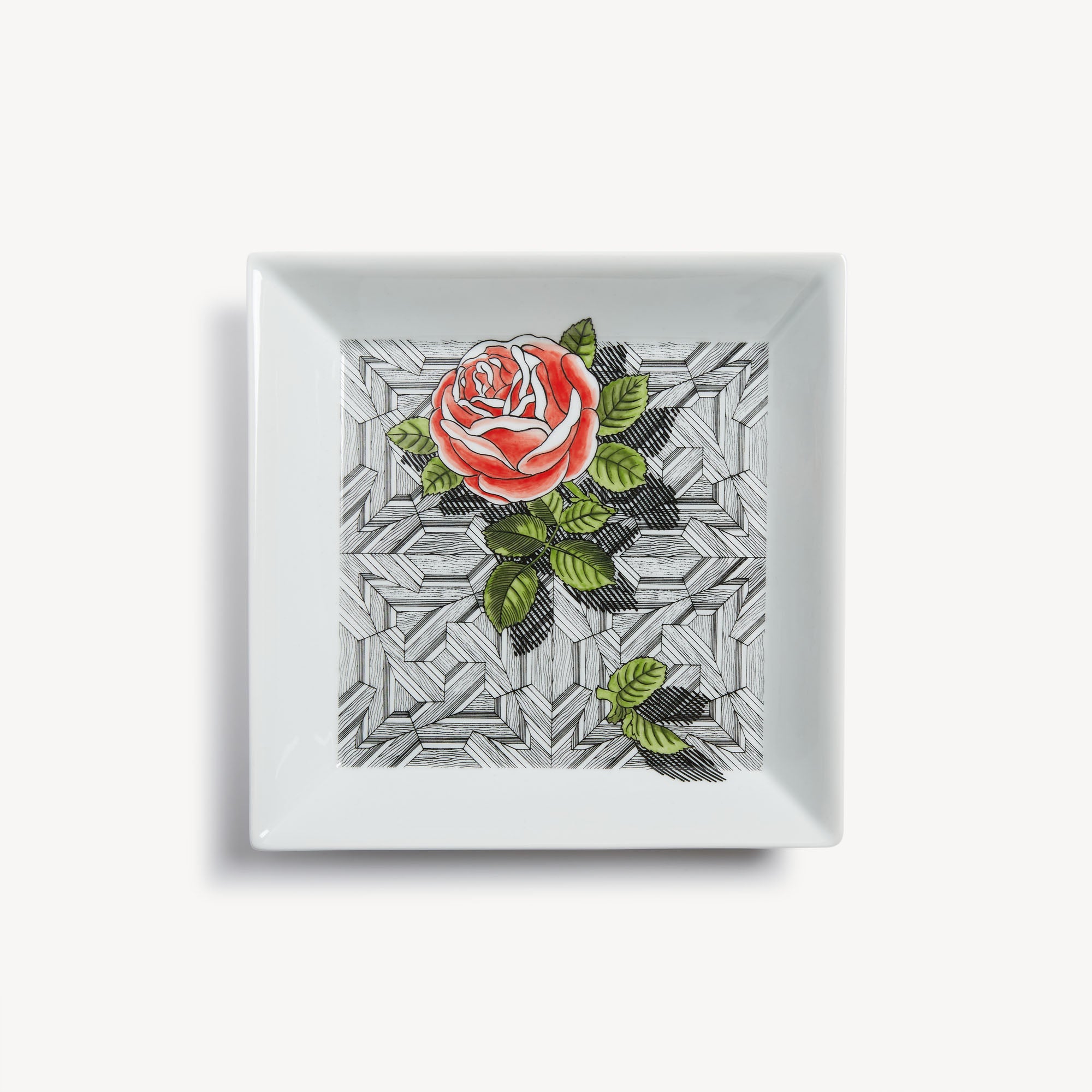 fornasetti-musciarabia-con-rose-schale-eckig-porzellan image 1
