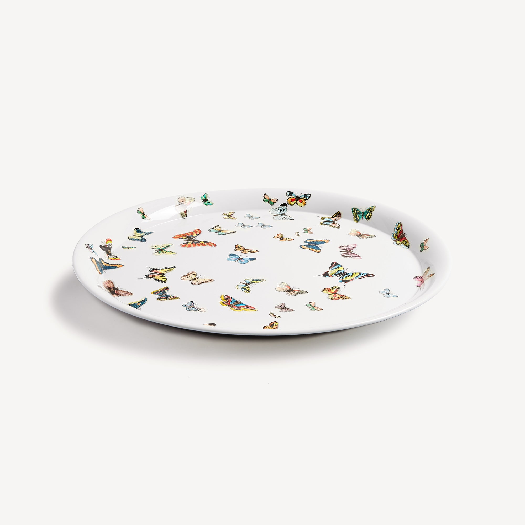 atelier-fornasetti-farfalle-tablett-rund-schmetterlinge-lackiert image 2
