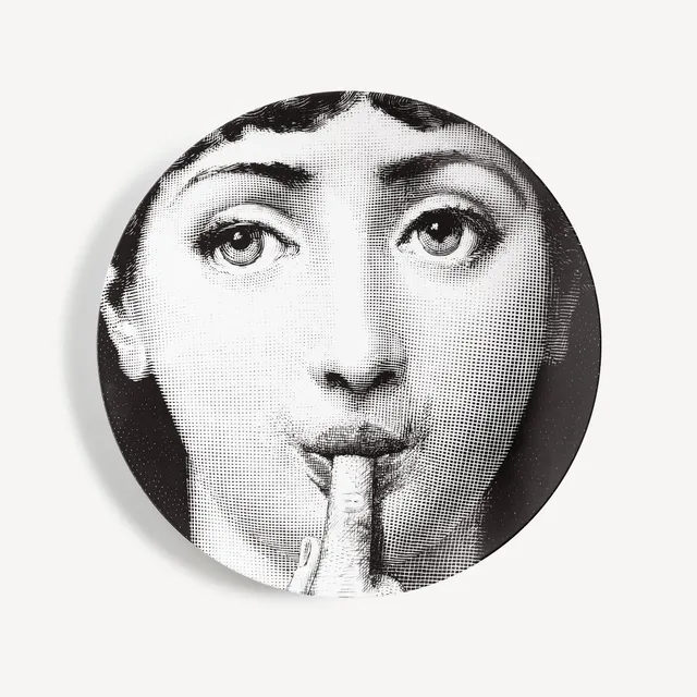 fornasetti-tema-e-variazioni-wandteller-n-178-porzellan-gesicht image 1