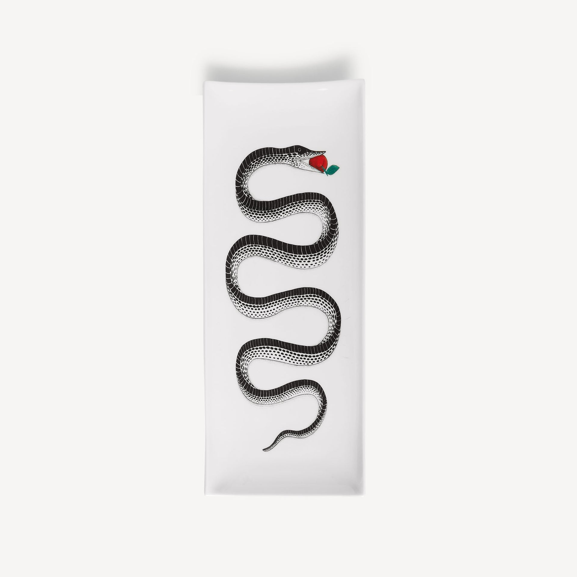 fornasetti-serpente-tablett-rechteckig-schlange-gold image 1