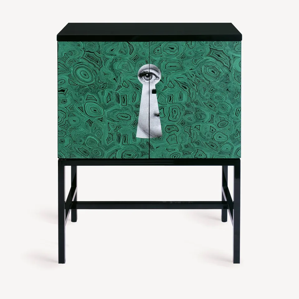 fornasetti-serratura-sideboard-malachit-gr-n-holz image 1