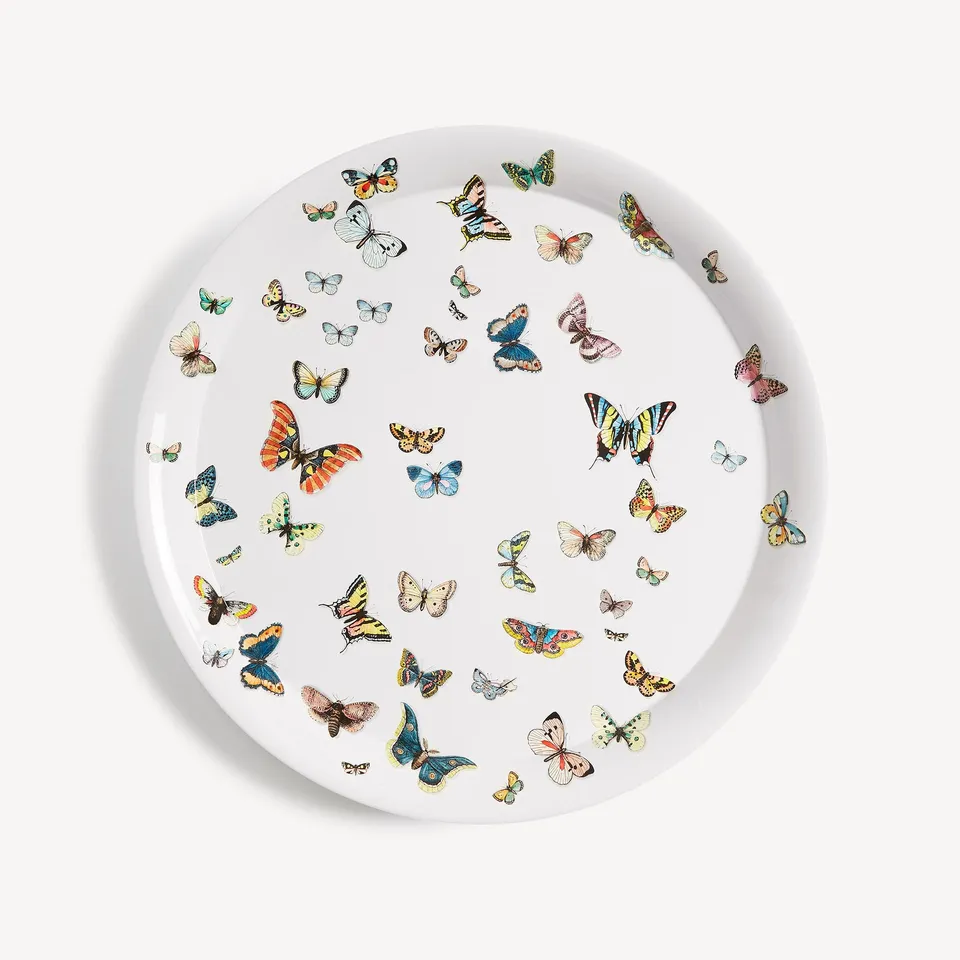 atelier-fornasetti-farfalle-tablett-schmetterlinge-rund image 1
