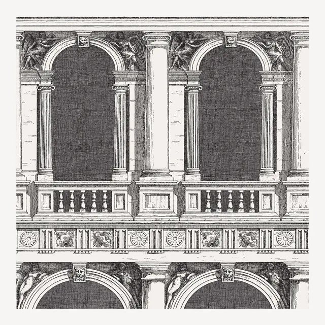 atelier-fornasetti-procuratie-tapete-schwarz-wei-10m image 1