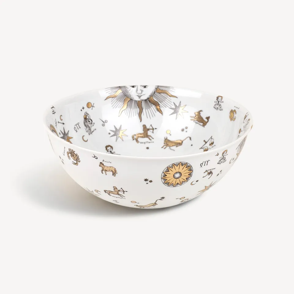 atelier-fornasetti-astronomici-tafelaufsatz-porzellan-gold image 1