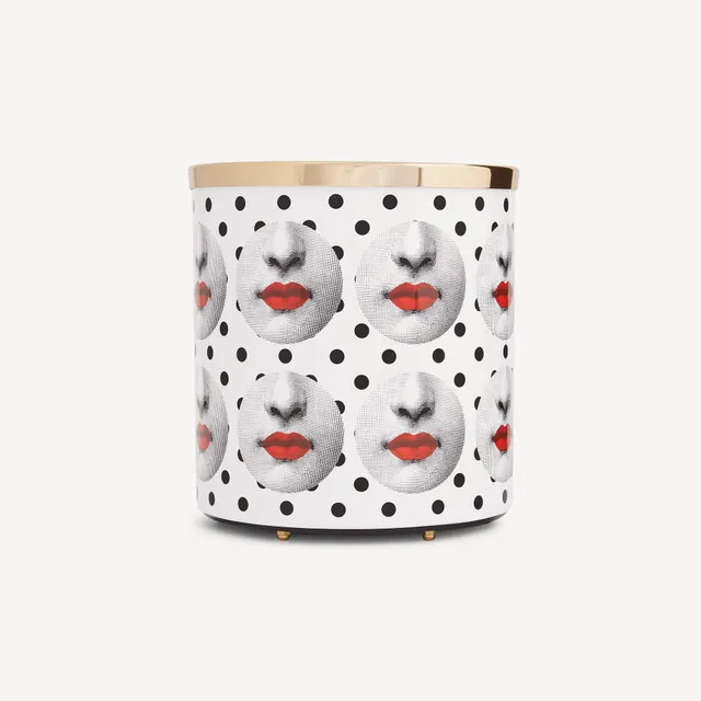 fornasetti-comme-des-forn-papierkorb-metall-lippen image 1