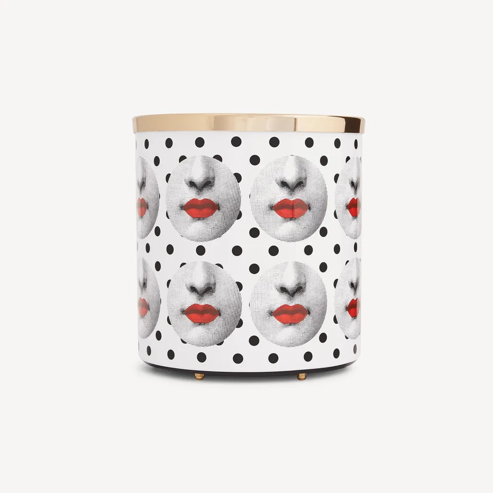 fornasetti-comme-des-forn-papierkorb-metall-lippen image 1