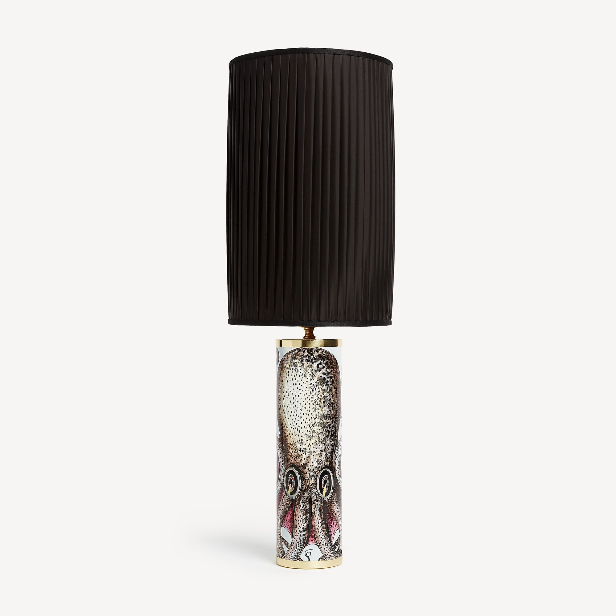 fornasetti-lampenschirm-zylinder-plissee-stoff image 1