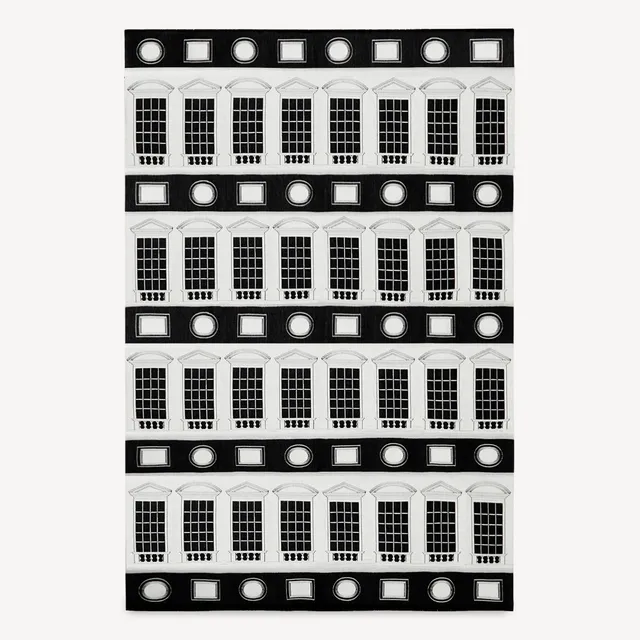 fornasetti-architettura-plaid-wolldecke-jacquard-geometrisch-2 image 1