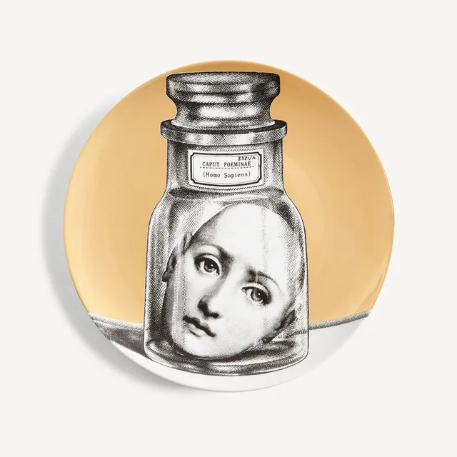 fornasetti-tema-e-variazioni-n-166-wandteller-gold-porzellan image 1