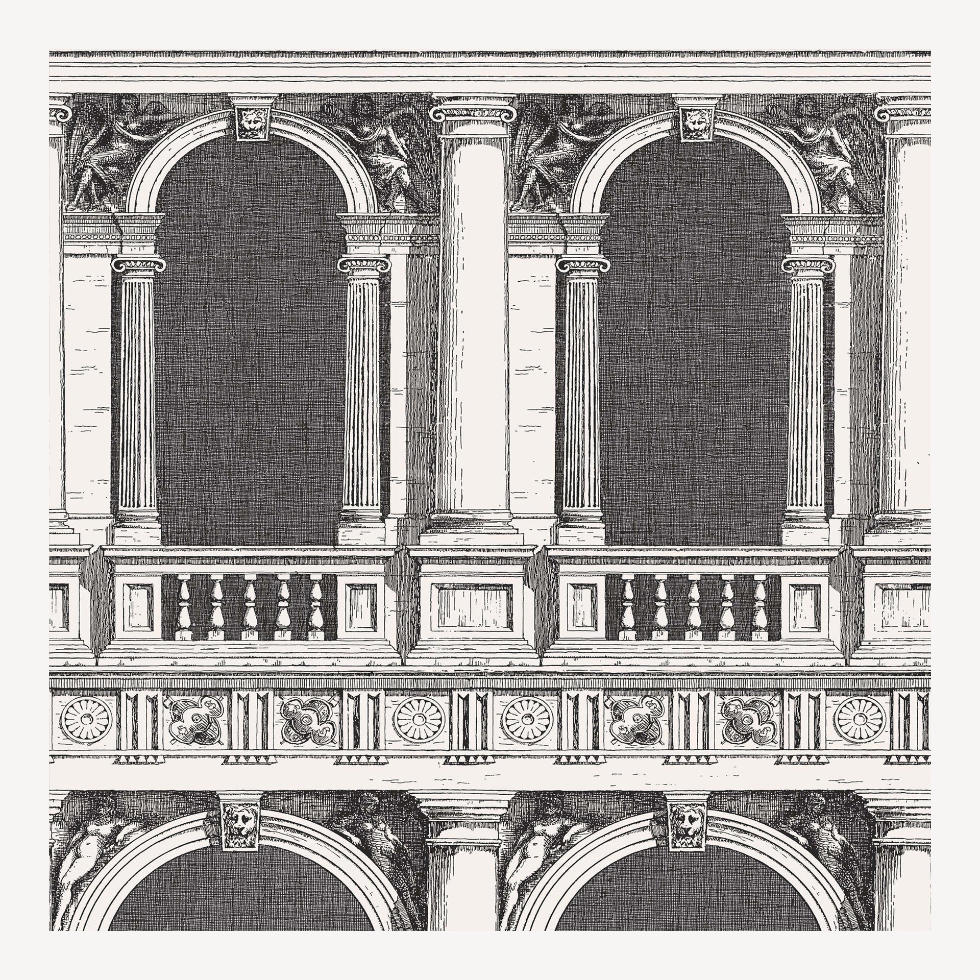 fornasetti-procuratie-tapete-schwarz-wei-10m-venedig image 1