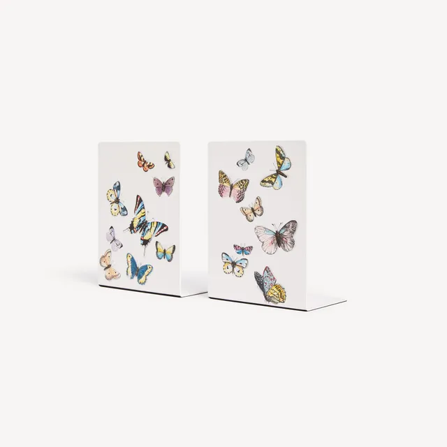 fornasetti-farfalle-buchstu-tzen-paar-metall-schmetterling image 1