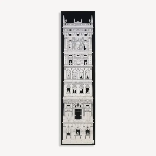 fornasetti-furniture-grattacielo-rinascimentale-wandpaneel-holz image 1