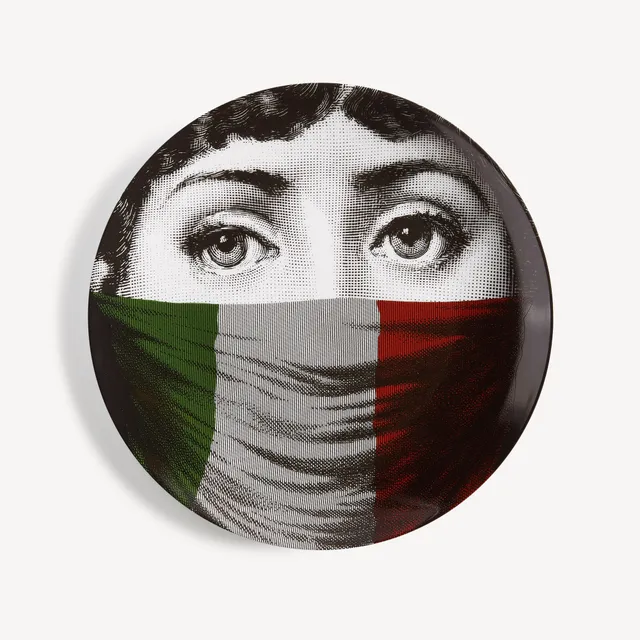 fornasetti-tema-e-variazioni-n-398-wandteller-porzellan-gesicht image 1