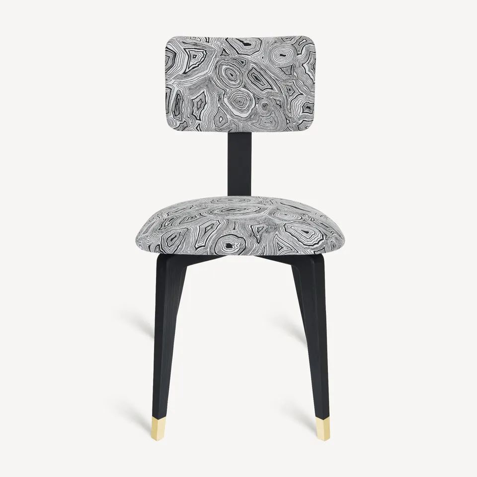 fornasetti-malachite-stuhl-polster-jacquard-esszimmer image 1